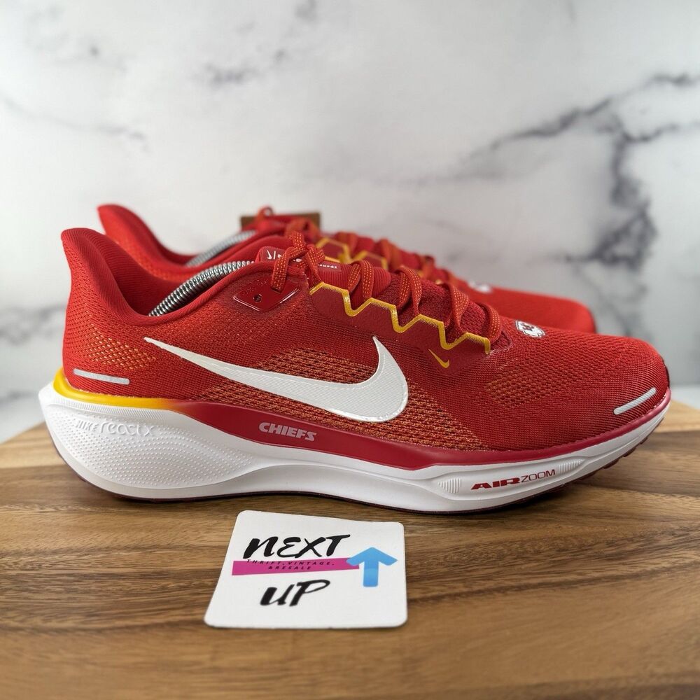 Mens 11-Nike Zoom Pegasus 41 Kansas City Chiefs Athletic Shoes FZ5079-600 nby - Picture 3 of 9
